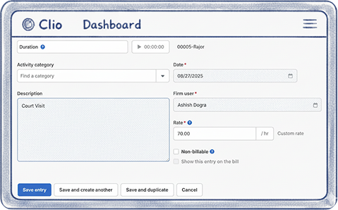 Clio Dashboard